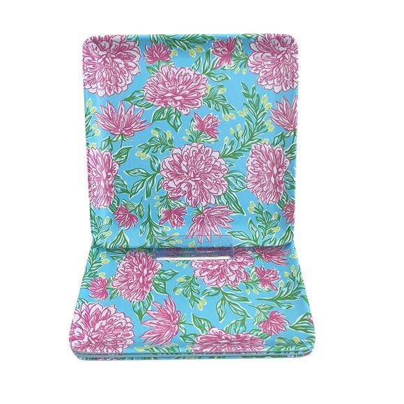 Sigrid Olsen Floral Melamine Appetizer Plates 6in Square Pop of Color 4pc NEW - Picture 9 of 16